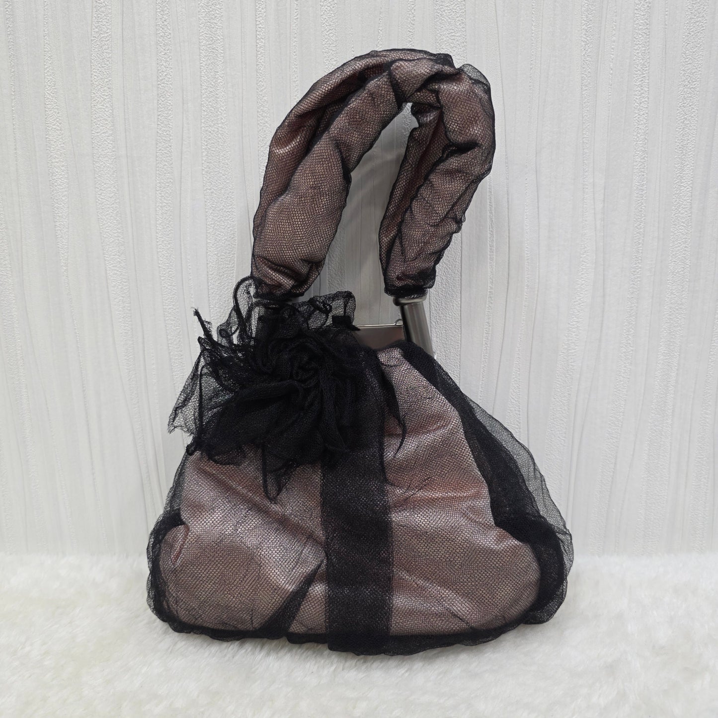 香奈儿尼龙手提包 粉色 CC 正品 BA2093V [二手] 