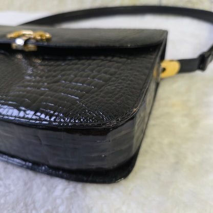 JRA エンボス加工 ワンショルダーバッグ ブラック【中古】 