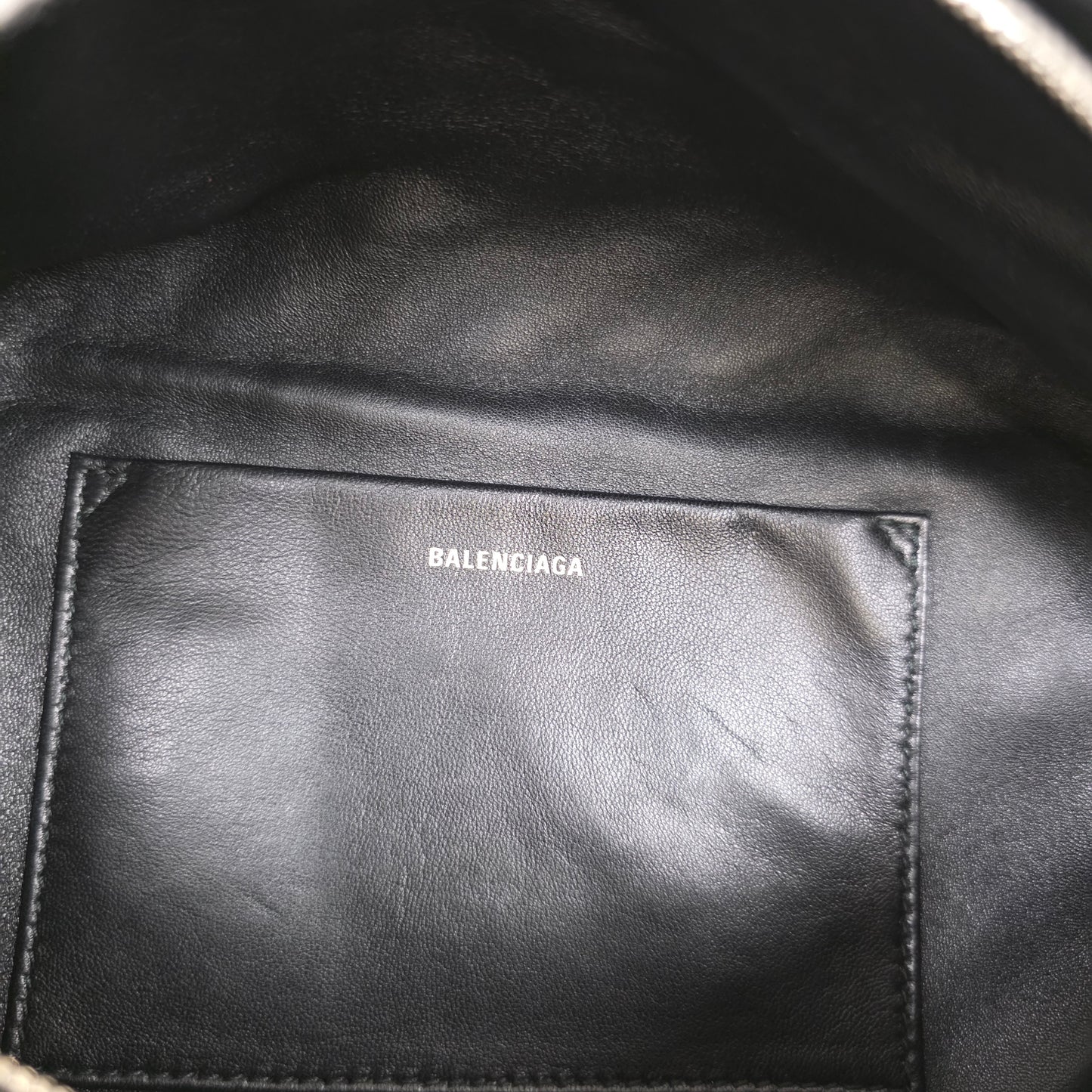 Balenciaga Souvenir All Over Logo Shoulder Bag [Pre-Owned]