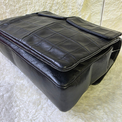 Chanel 2.55 Black Lambskin Chain Shoulder Bag[Pre-Owned]