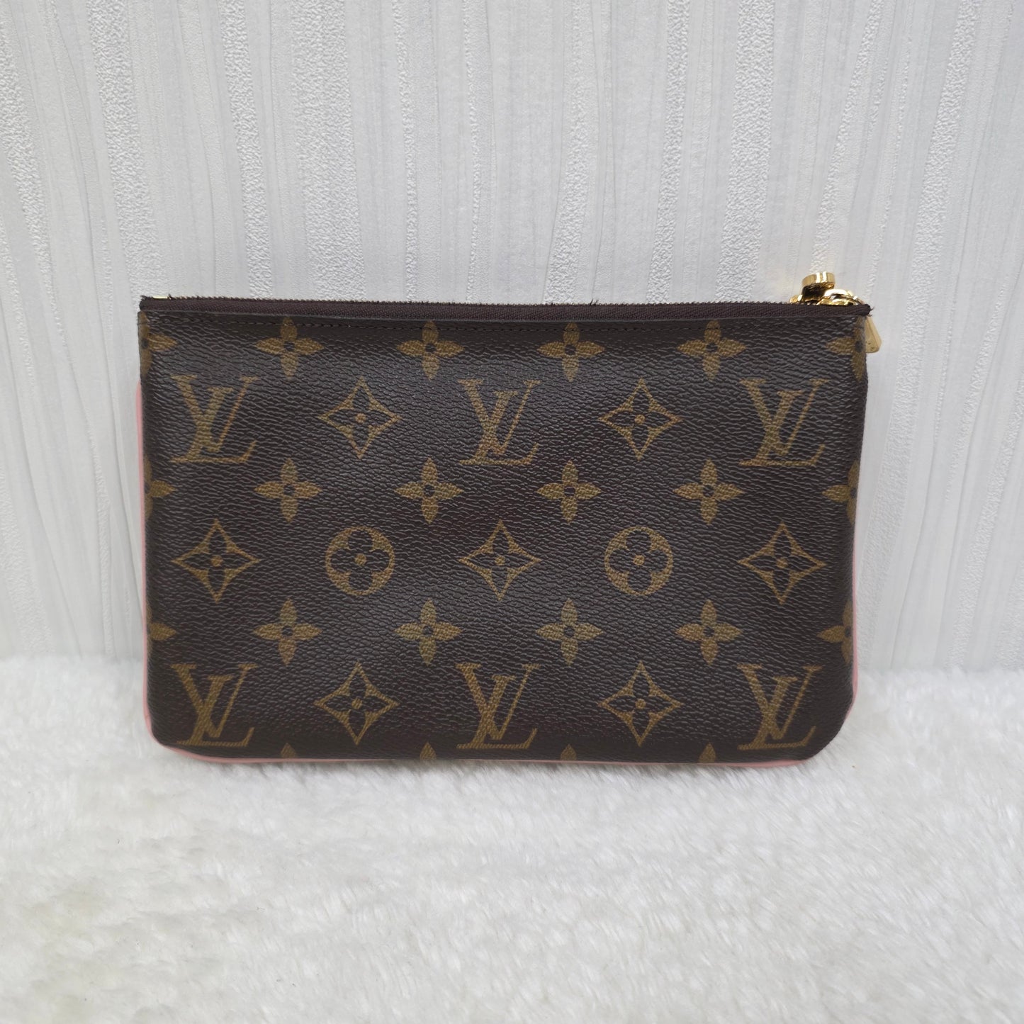 LOUIS VUITTON Monogram Vivienne Double Zip Pochette Mini Shoulder Handbag [Pre-Owned]