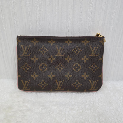 LOUIS VUITTON Monogram Vivienne Double Zip Pochette Mini Shoulder Handbag [Pre-Owned]