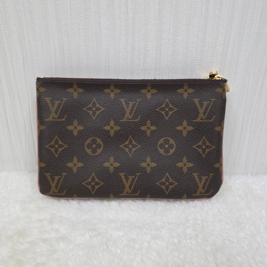 LOUIS VUITTON Monogram Vivienne Double Zip Pochette Mini Shoulder Handbag [Pre-Owned]