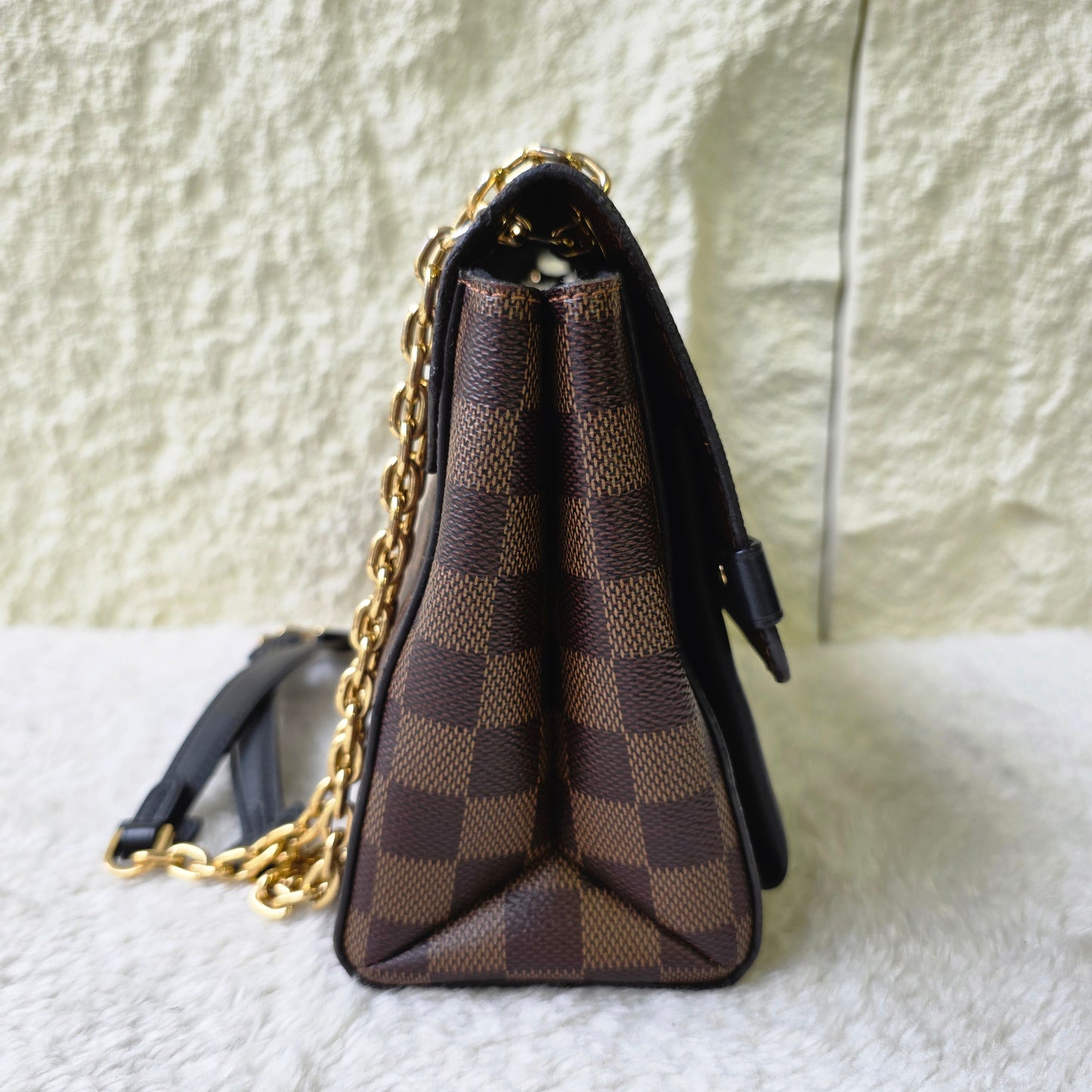 Louis Vuitton Damier Vavin 小号棕色手提包 [二手]