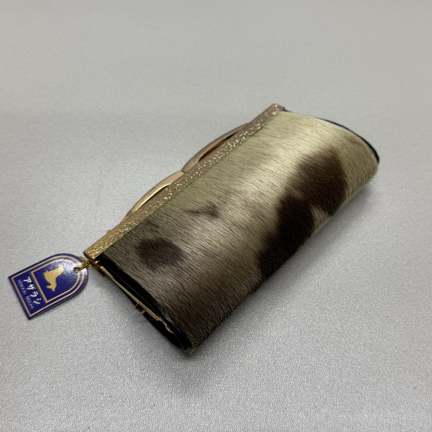 AZARASHI Seal Motif Coin Purse Kiss Lock Wallet [Pre-Owned]