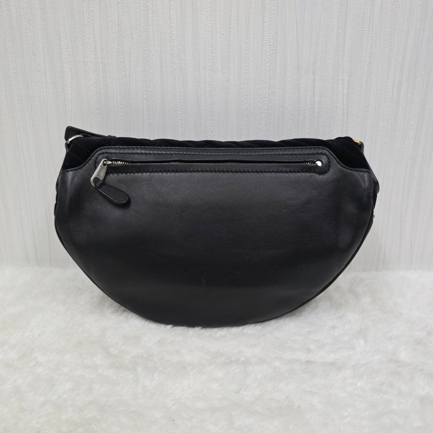 Balenciaga Souvenir All Over Logo Shoulder Bag [Pre-Owned]