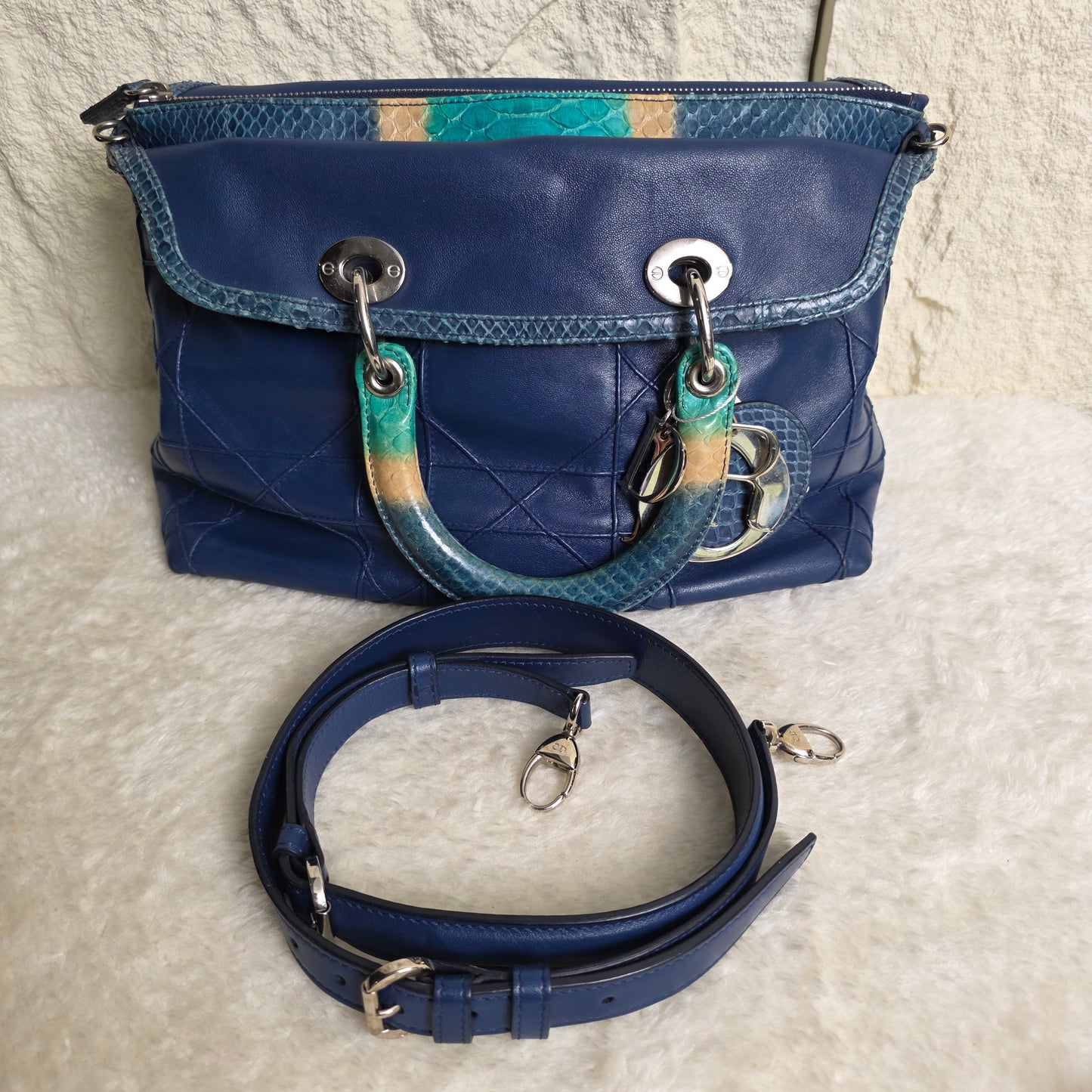 Christian Dior Granville Lady Dior Cannage 手提包 [二手]