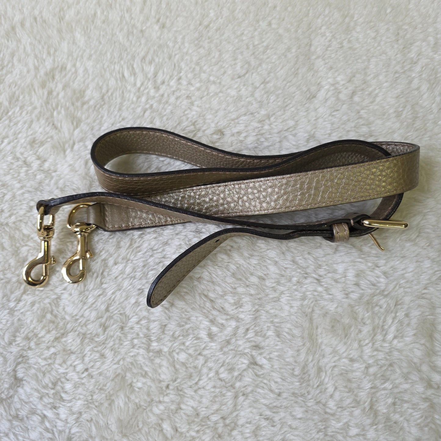 グッチ ベラ 2WAYハンドバッグ レザー ゴールド【中古】 