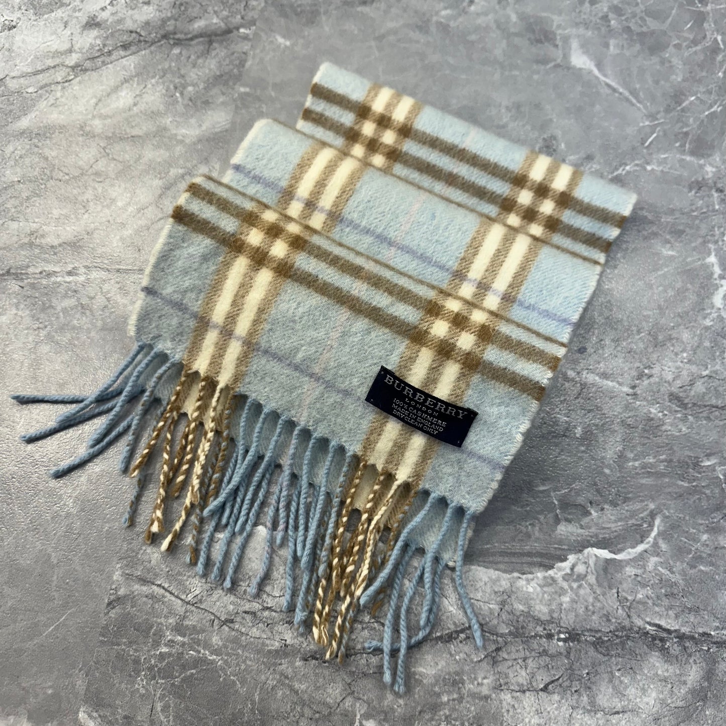 Burberry Light Blue Scarf [Pre-Owned]