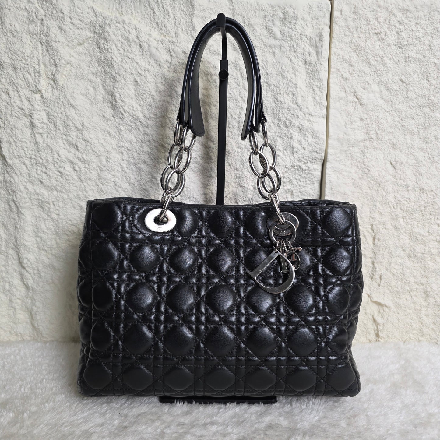 CHRISTIAN DIOR Lady Dior Cannage Chain Shoulder Bag [Pre-Owned]