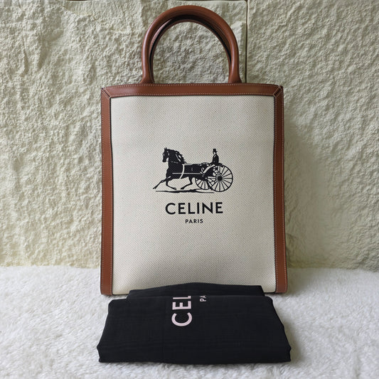 CELINE Mini Vertical Cabas Triomphe Tote Bag [Pre-Owned]