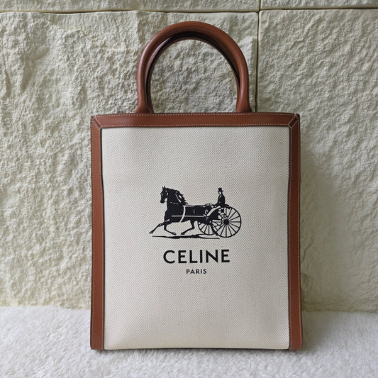 CELINE Mini Vertical Cabas Triomphe Tote Bag [Pre-Owned]