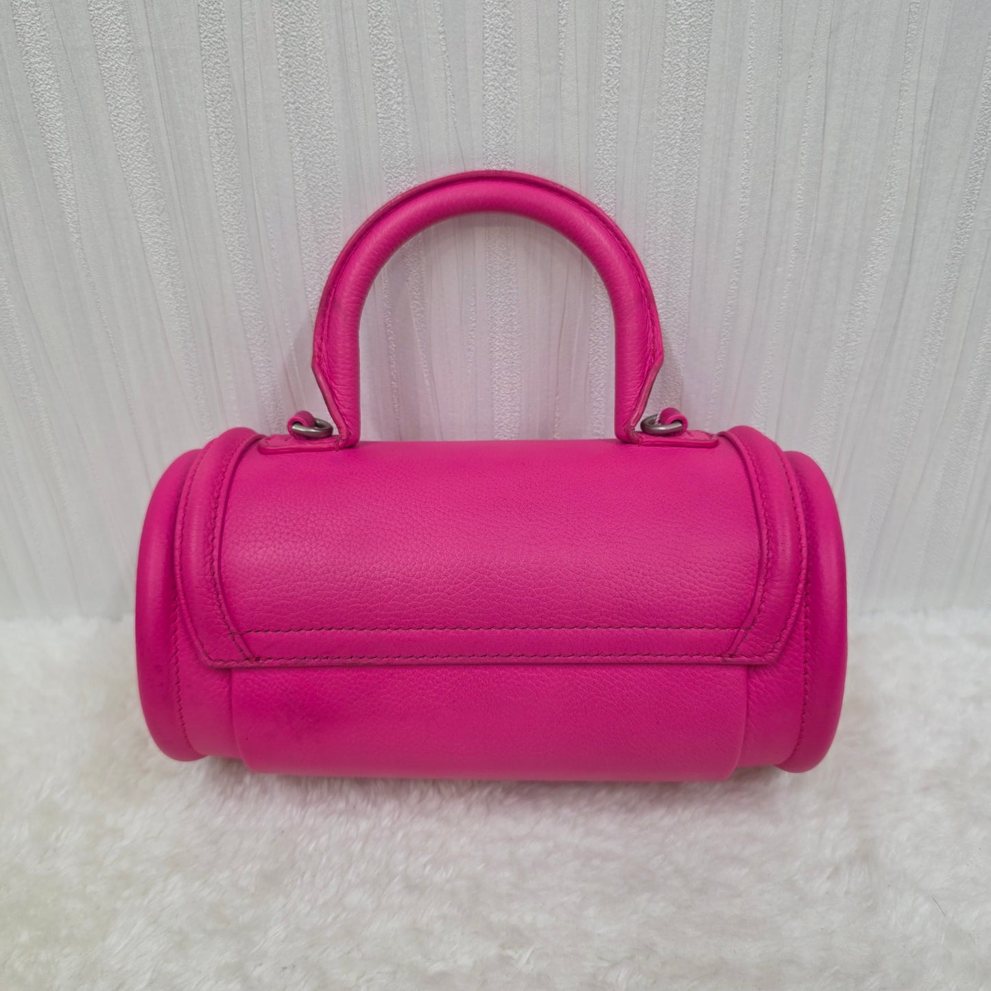 BALENCIAGA アワーグラス ショルダーバッグ レザー ピンク【中古】 