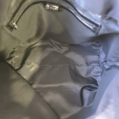 FENDI 手提包 Logo 尼龙皮革黑色 [二手]