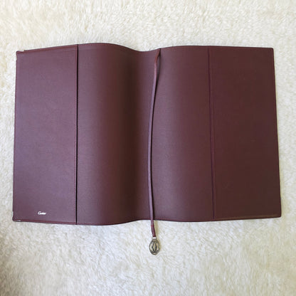 Cartier Leather Agenda Black [Pre-Owned]