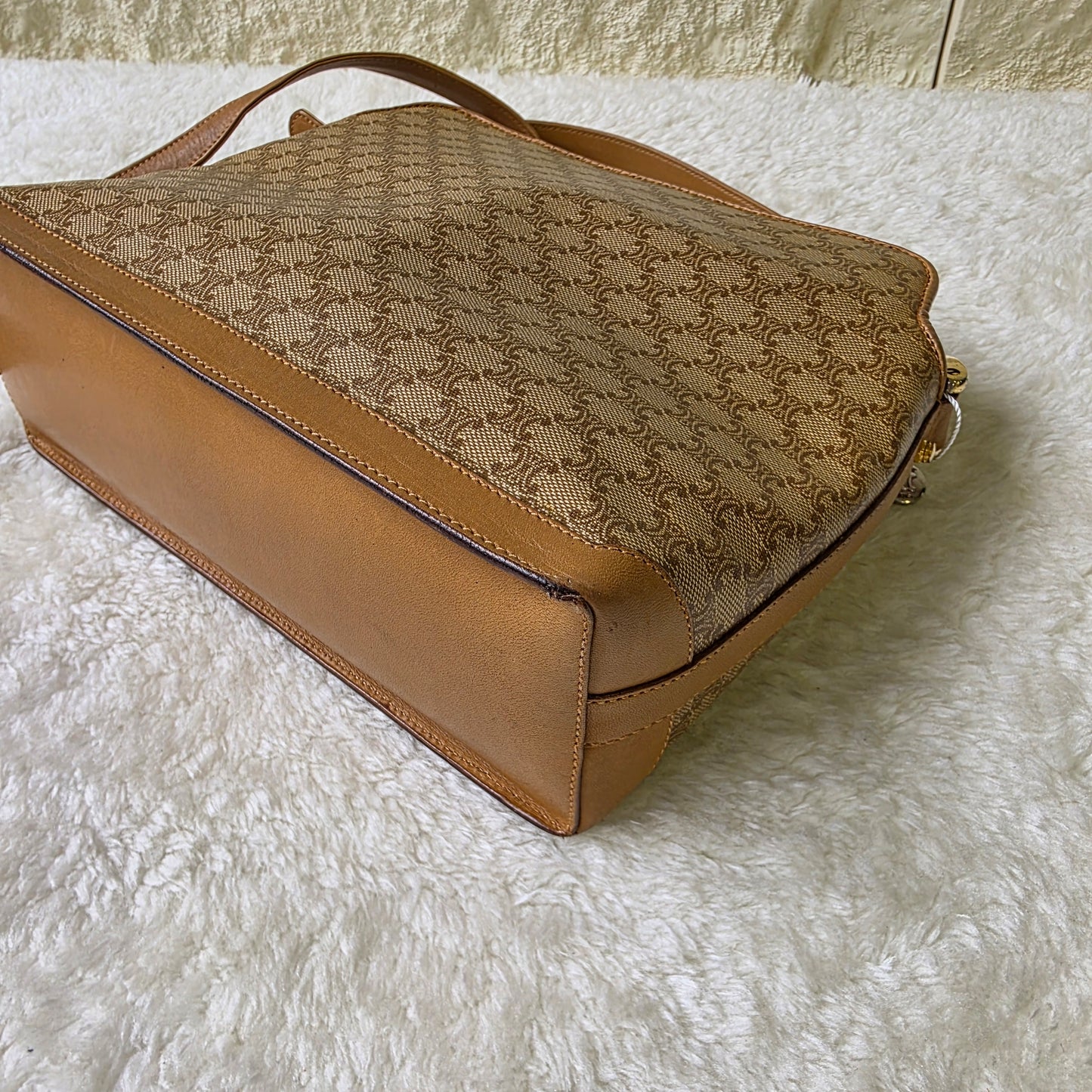 CELINE マカダム ショルダーバッグ【中古】