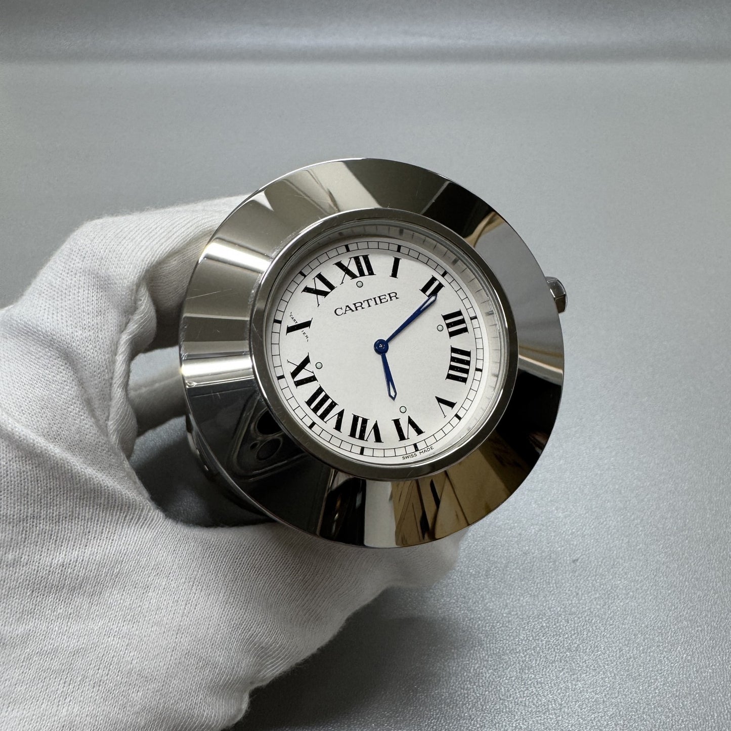 CARTIER Pasha Travel Clock Quartz Desk Clock [Pre-Owned]