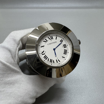 CARTIER Pasha Travel Clock Quartz Desk Clock [Pre-Owned]