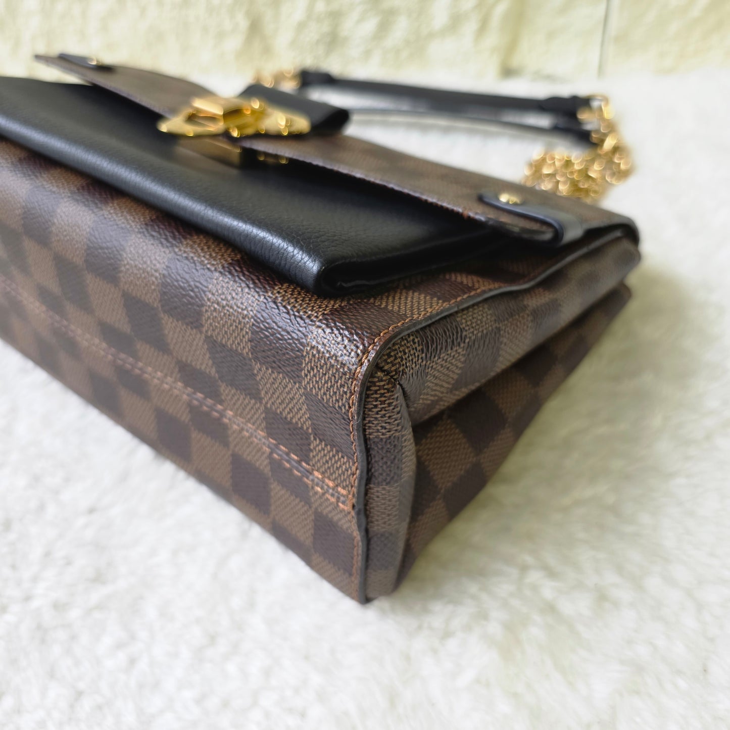 Louis Vuitton Damier Vavin 小号棕色手提包 [二手]