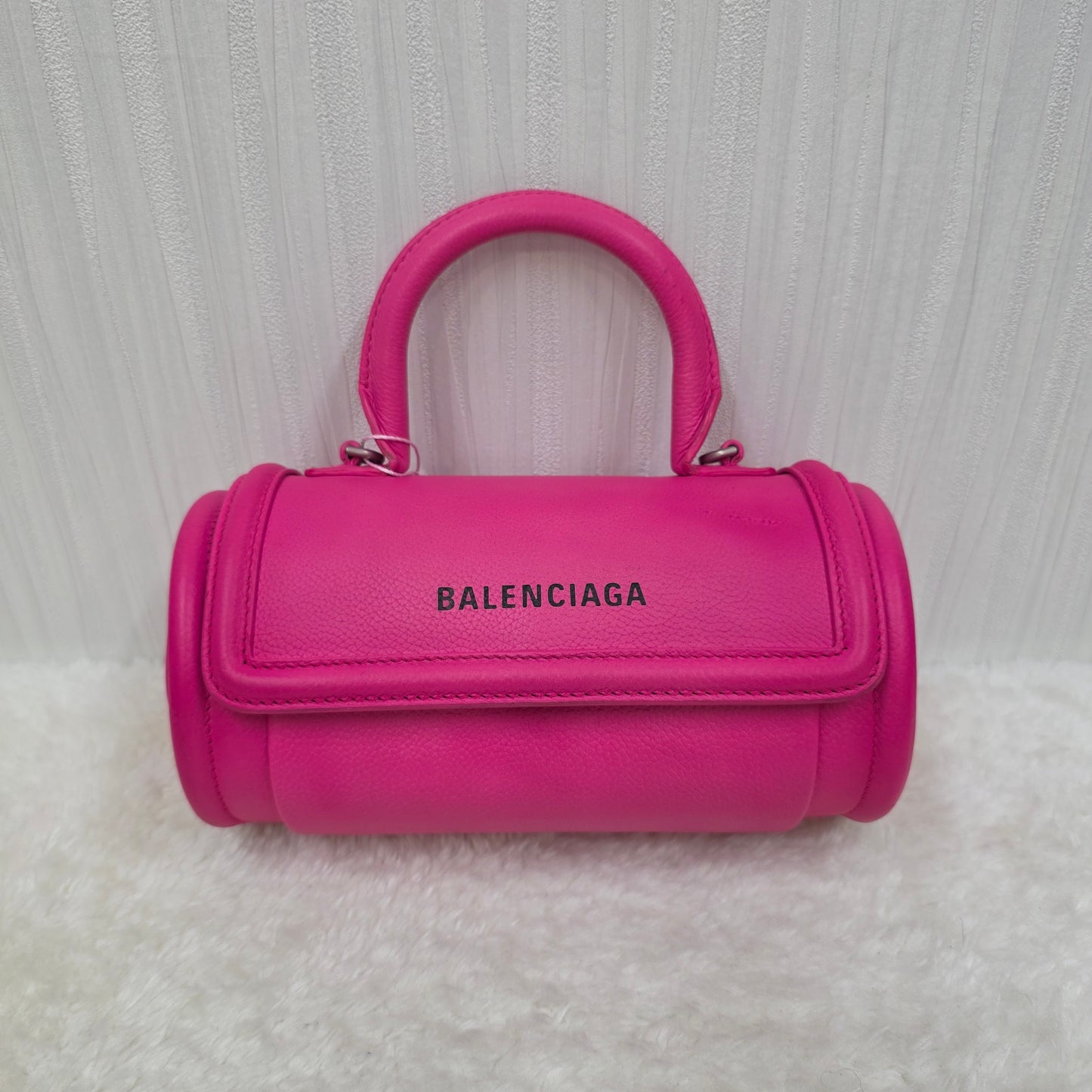 BALENCIAGA アワーグラス ショルダーバッグ レザー ピンク【中古】 