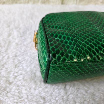 Gucci Old Gucci Python 单肩包 绿色麂皮 GP 盒子 [二手] 