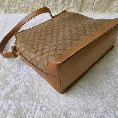 CELINE マカダム ショルダーバッグ【中古】