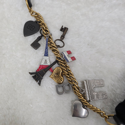 Balenciaga Souvenir All Over Logo Shoulder Bag [Pre-Owned]