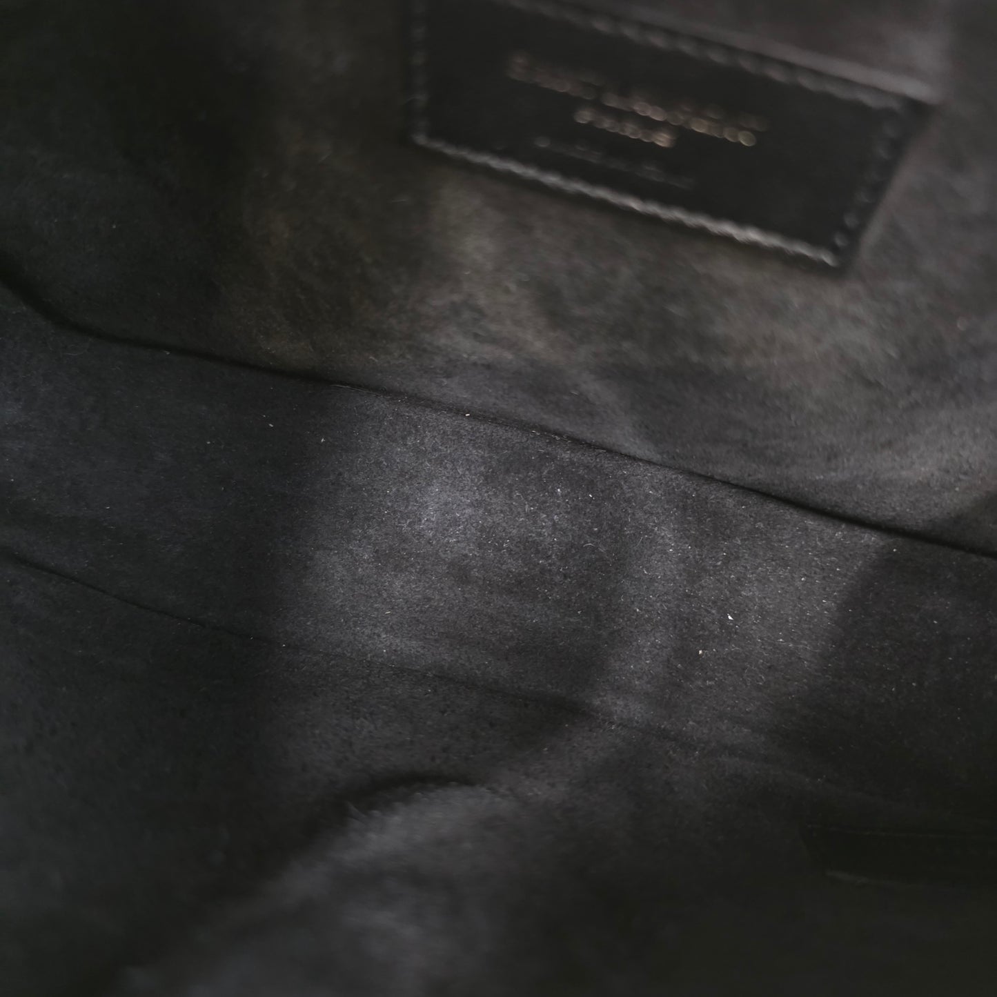 Yves Saint Laurent Black Croc Effect Leather Medium Charlotte Messenger Bag [Pre-Owned]