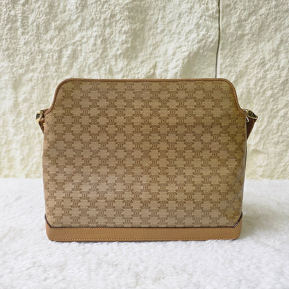 CELINE マカダム ショルダーバッグ【中古】