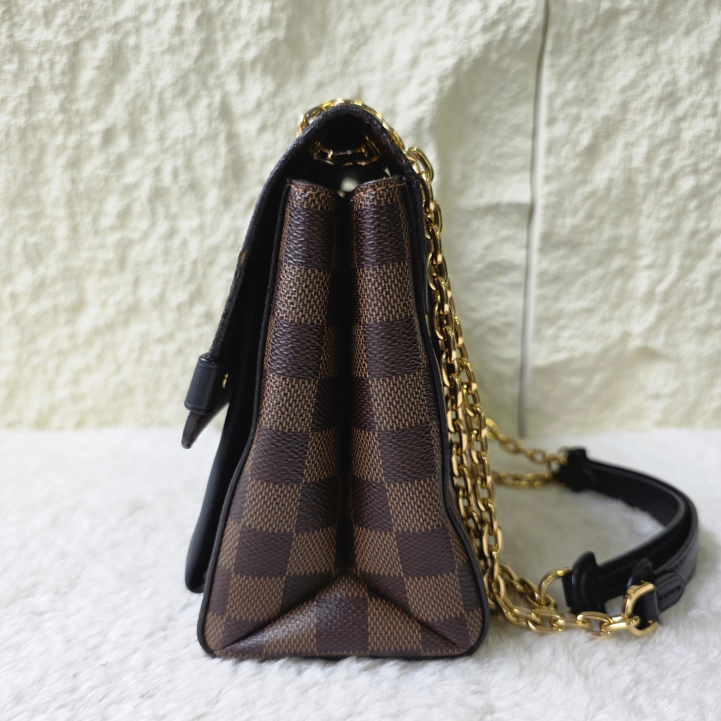 Louis Vuitton Damier Vavin 小号棕色手提包 [二手]