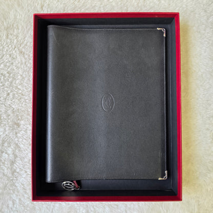 Cartier Leather Agenda Black [Pre-Owned]