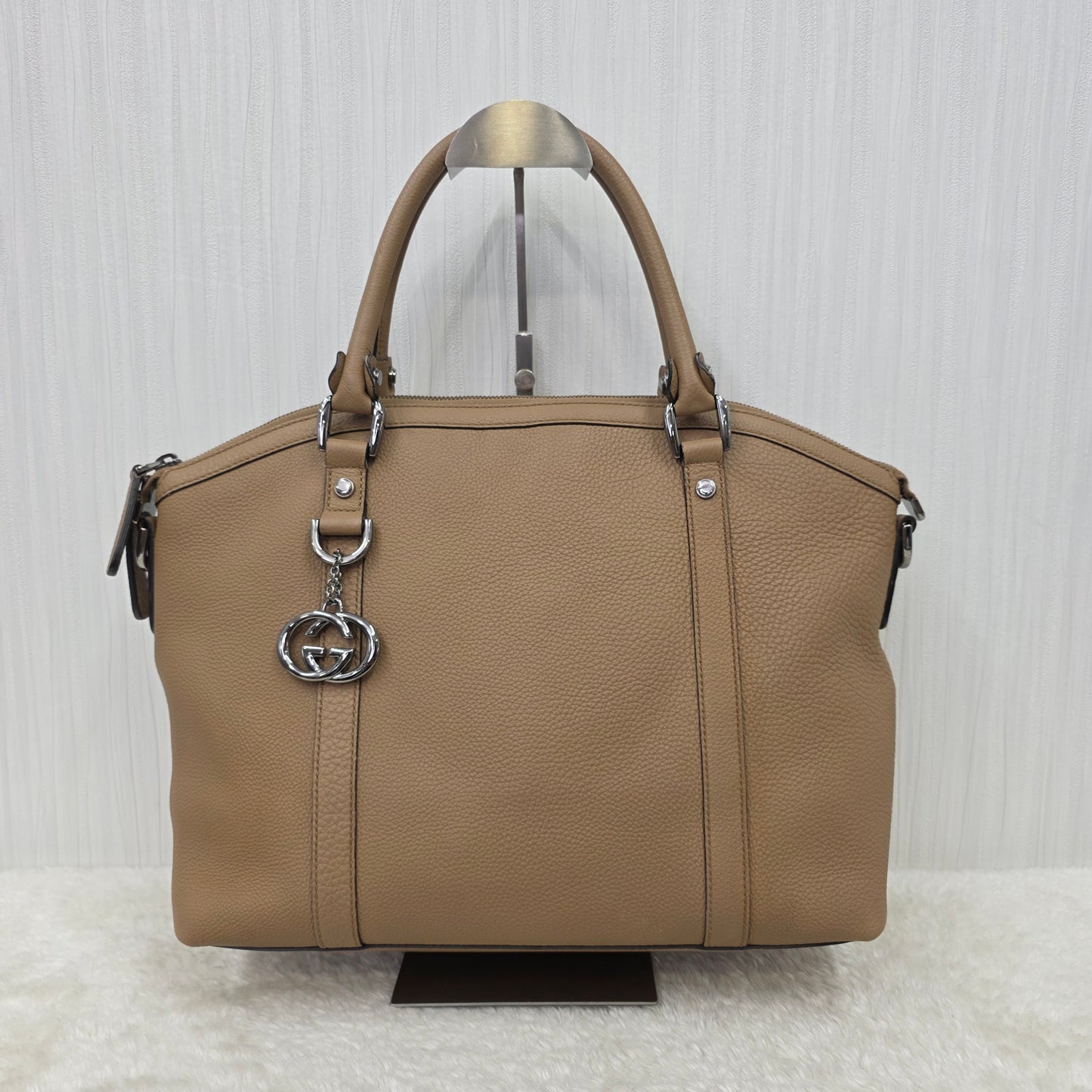 GUCCI Leather Tote Bag [Pre-Owned]