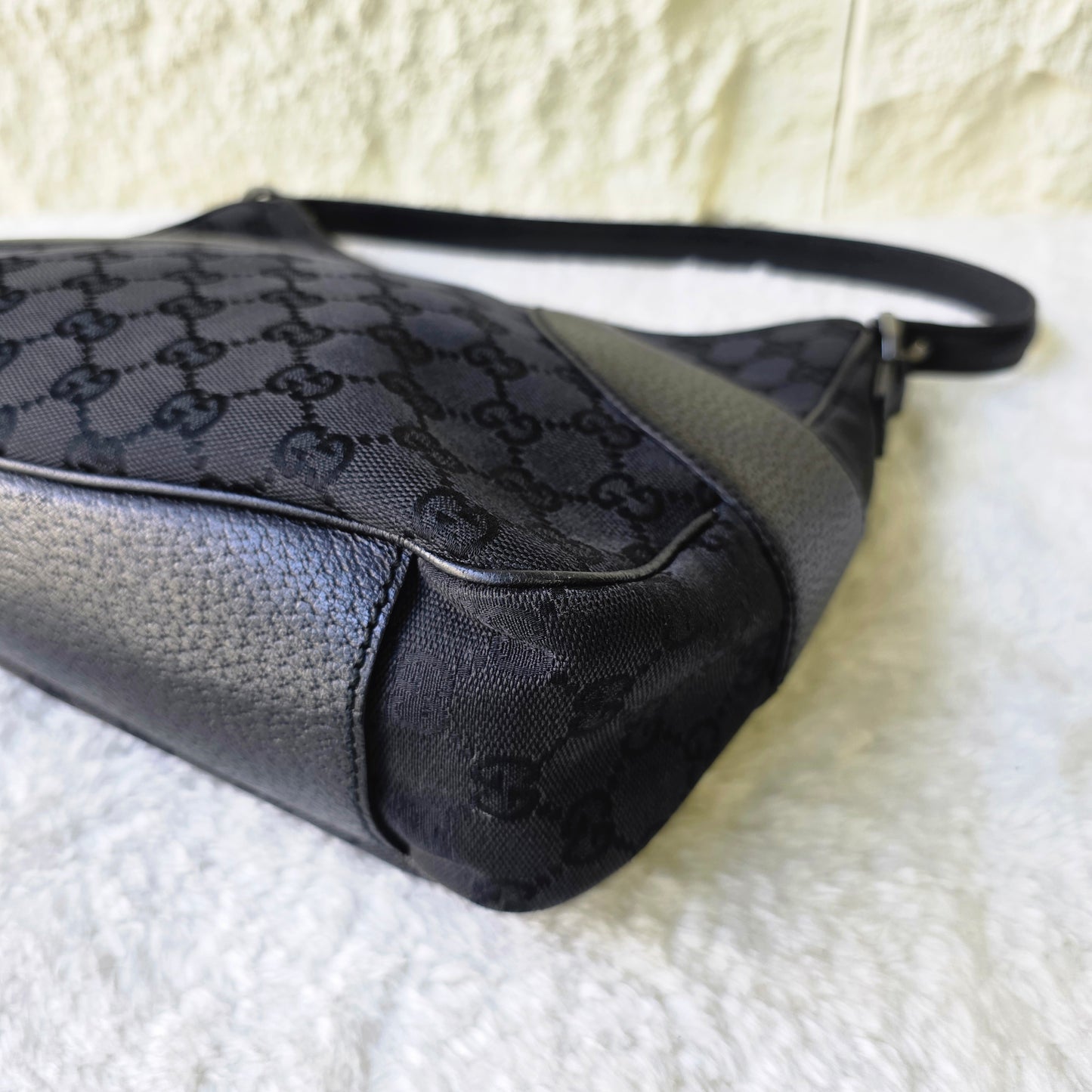 Gucci GG Canvas Leather One-Shoulder Shoulder Bag[Pre-Owned]
