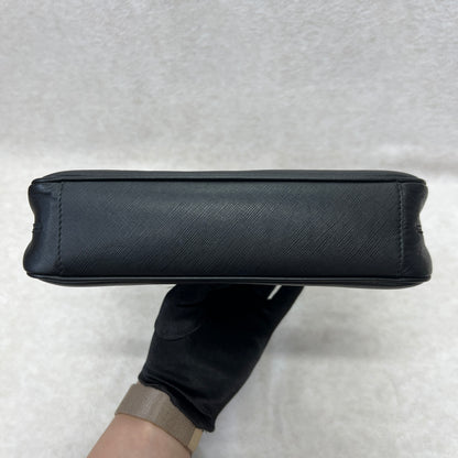 Ferragamo Black Leather Chain Bag [Pre-Owned]