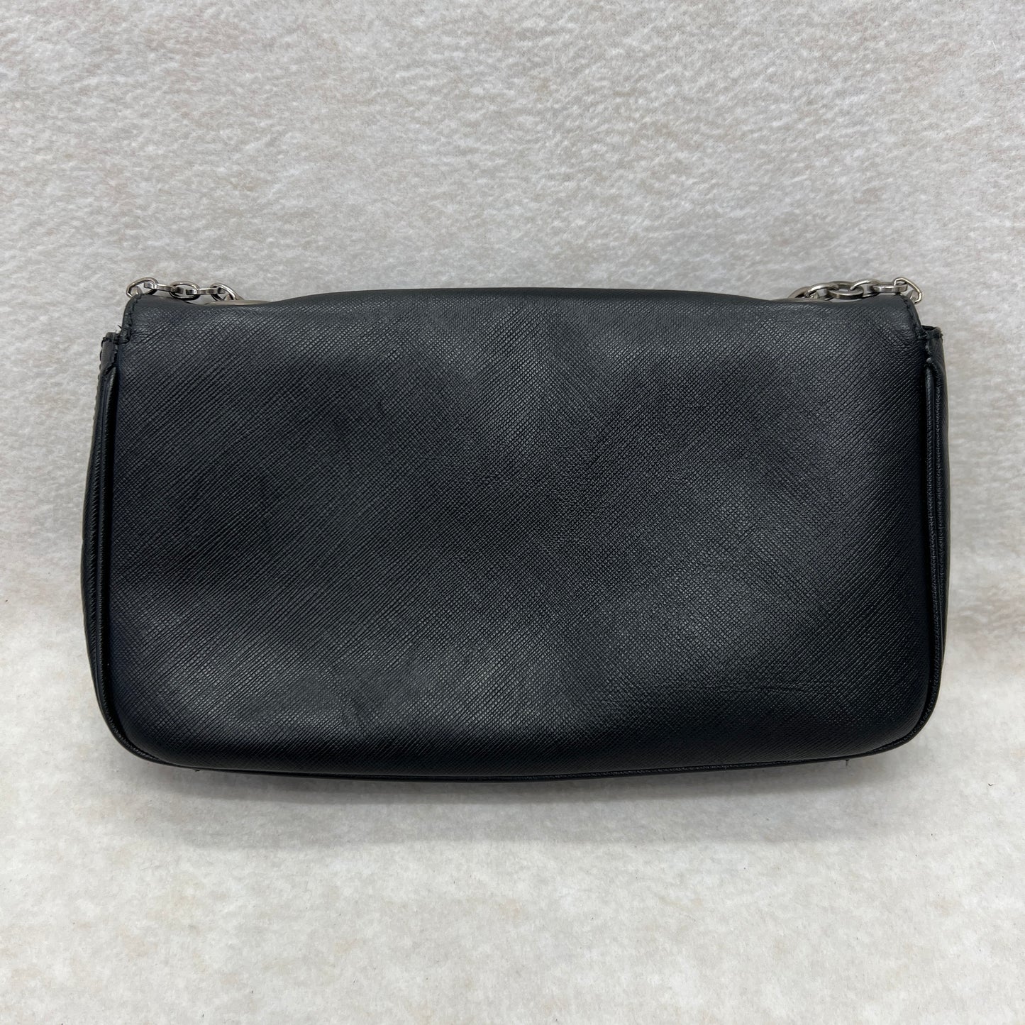 Ferragamo Black Leather Chain Bag [Pre-Owned]