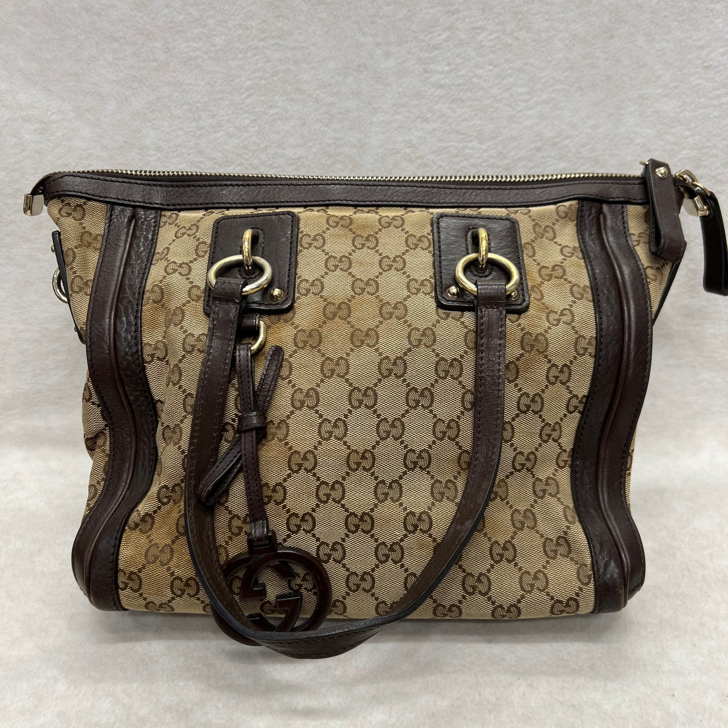 グッチ GGスプリーム キャンバス トートバッグ 【中古】