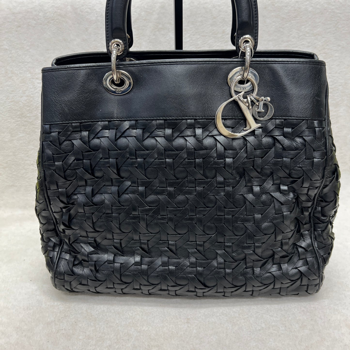 DIOR ウーブン レディディオールバッグ【中古】 