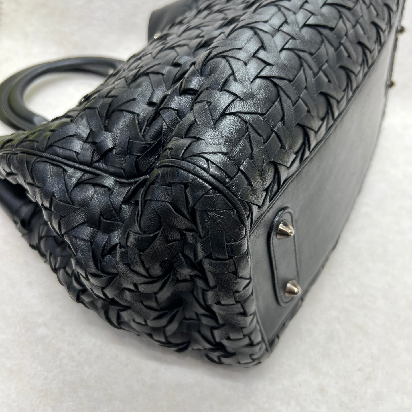 DIOR ウーブン レディディオールバッグ【中古】 