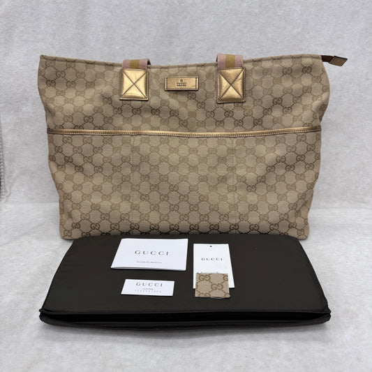 Gucci Monogram Tote Bag [Pre-Owned]