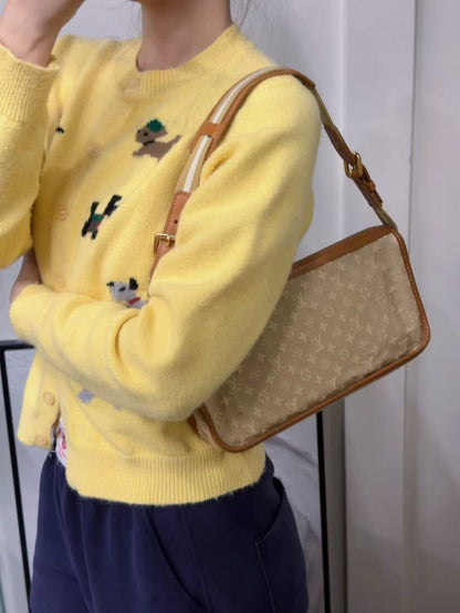 LV Denim Shoulder Bag [Pre-Owned]