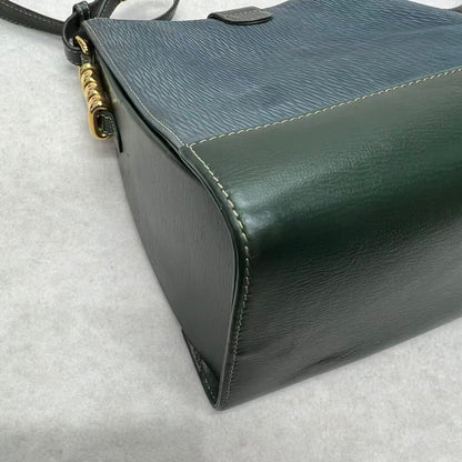 LOEWE Blue-Green Colorblock Snakeskin Crossbody Bag [Pre-Owned]