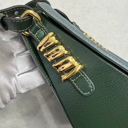 LOEWE Blue-Green Colorblock Snakeskin Crossbody Bag [Pre-Owned]