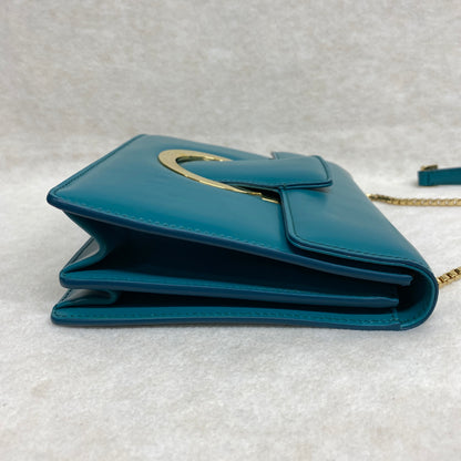 Ferragamo Leather Vara Buckle Logo Shoulder and Clutch Bag [Pre-Owned]