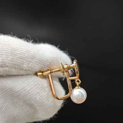 Mikimoto Pearl Clip-On Earrings [Pre-Owned]