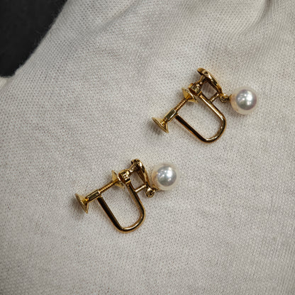 Mikimoto Pearl Clip-On Earrings [Pre-Owned]
