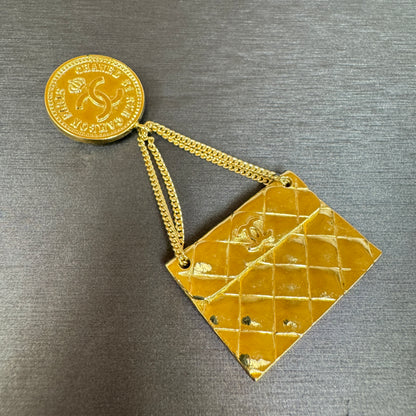 CHANEL Handbag-Shaped Brooch [Pre-Owned]
