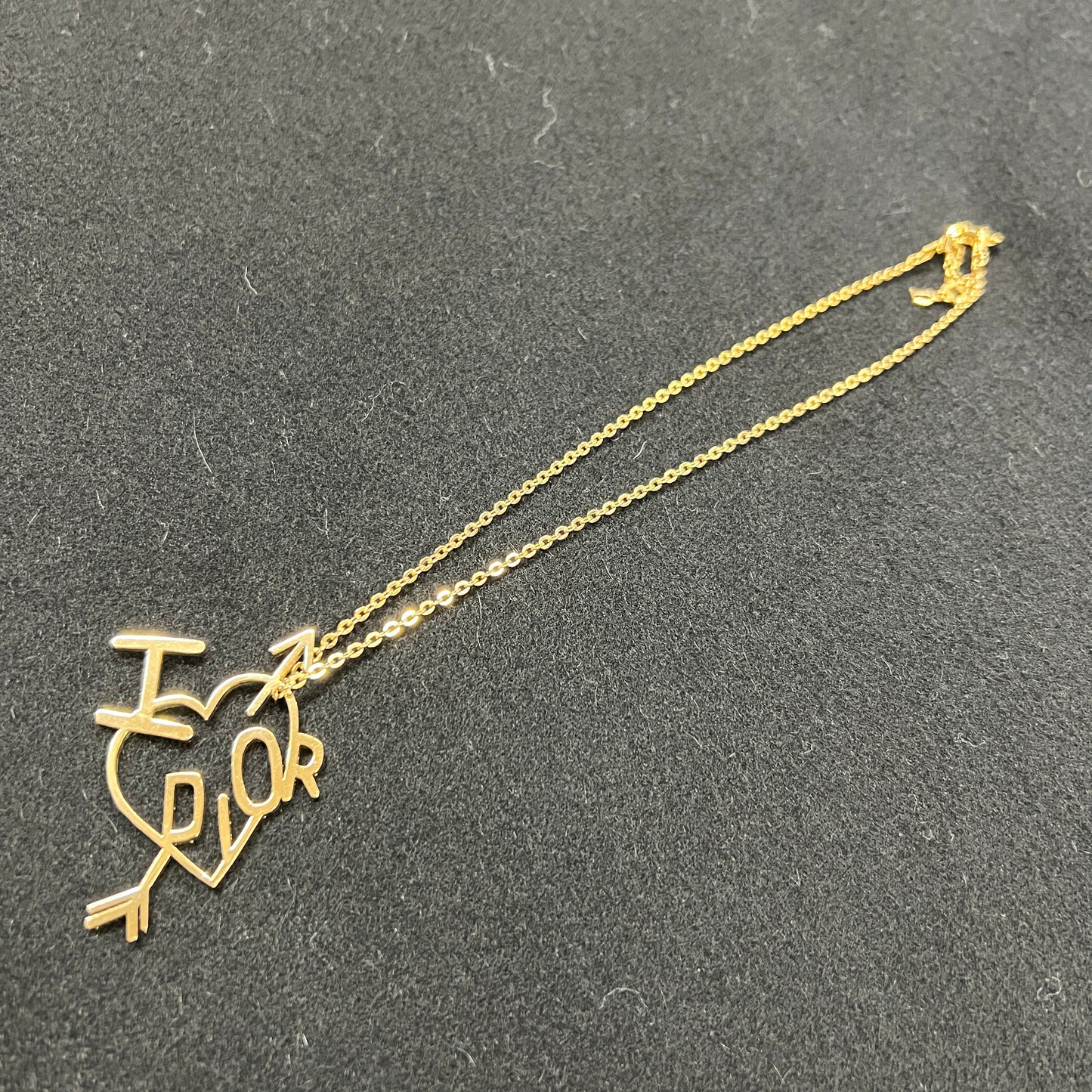 Dior Logo 心形项链 [二手]