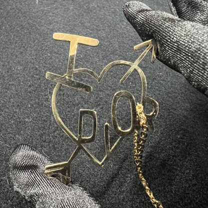 Dior Logo 心形项链 [二手]