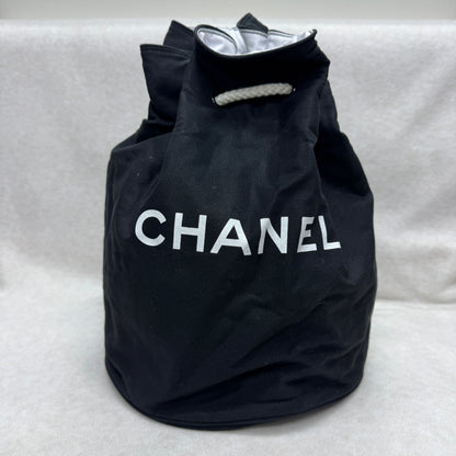 Chanel Black and White Canvas Bucket bag [Pre-owned]