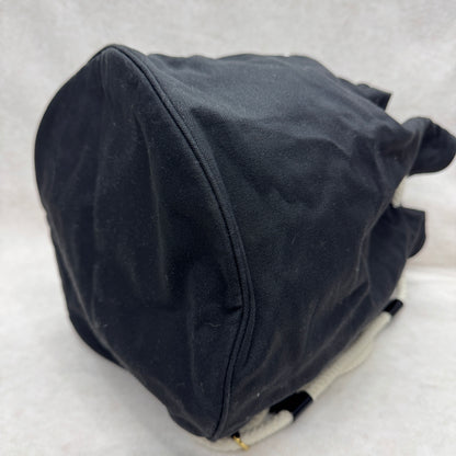 Chanel Black and White Canvas Bucket bag [Pre-owned]